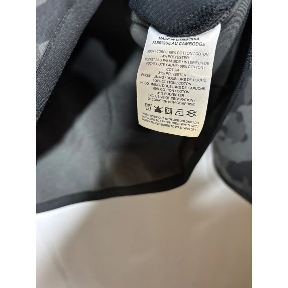 Nike Sportswear Tech Fleece Camo Full Zip Hoodie Grey CJ5975-010 Mens Large blem